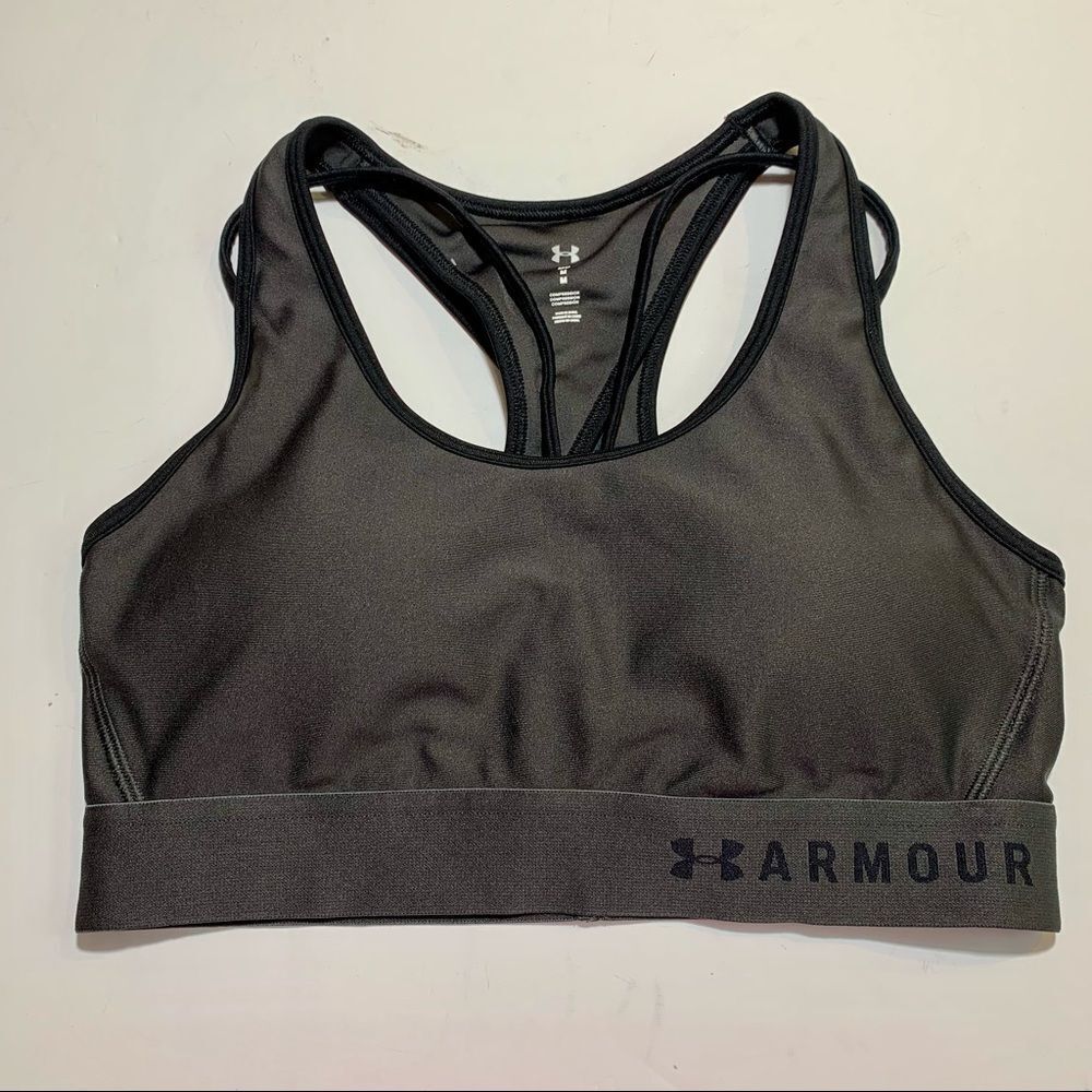 Under Armour Gray Athletic Support Sportsโ Bra M